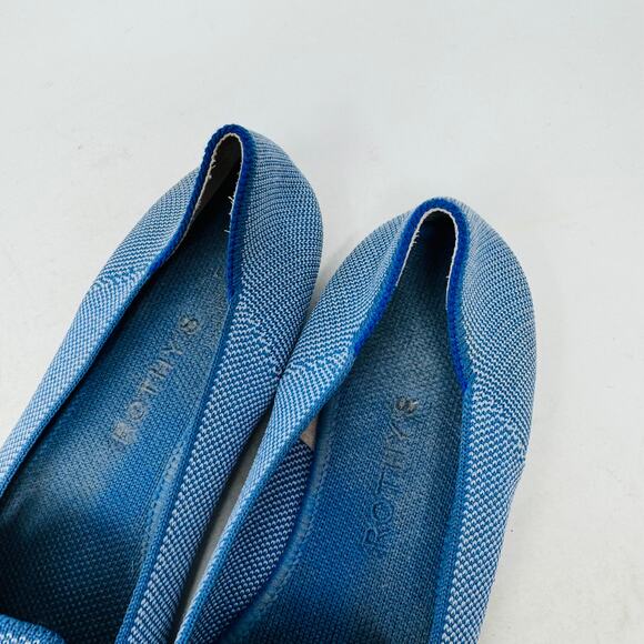 Rothy’s The Loafer Tide Pool Slip-On Flat Knit Blue Eco-Friendly Size 8 - Picture 4 of 13